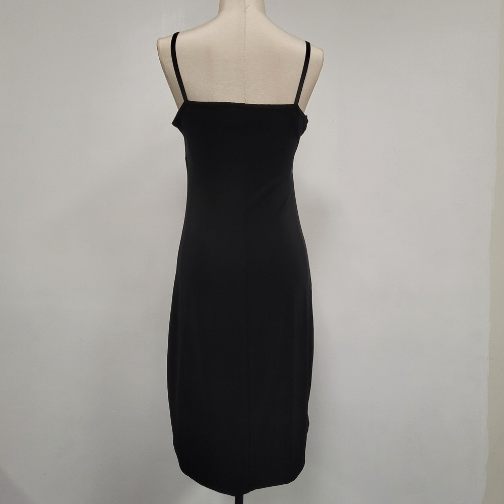Vintage City Triangles Y2K Babydoll Dress Size S Square Neck Stretch Whimsigoth - Picture 2 of 10